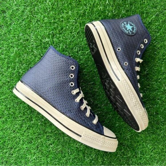 🍀New Converse Chuck Taylor All Star Chuck 70 Hi Midnight Navy - Picture 7 of 7